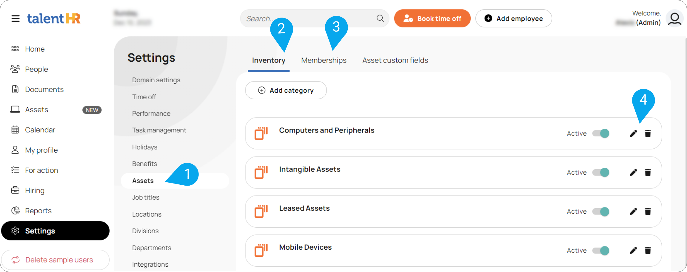 How to categorize your assets TalentHR Help Center